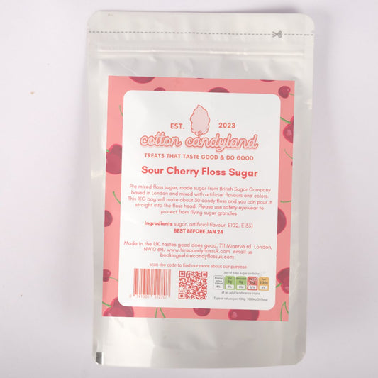 Candy Floss Sugar 1kg Pink vanilla - Cotton CandylandCotton CandylandParty Supplies